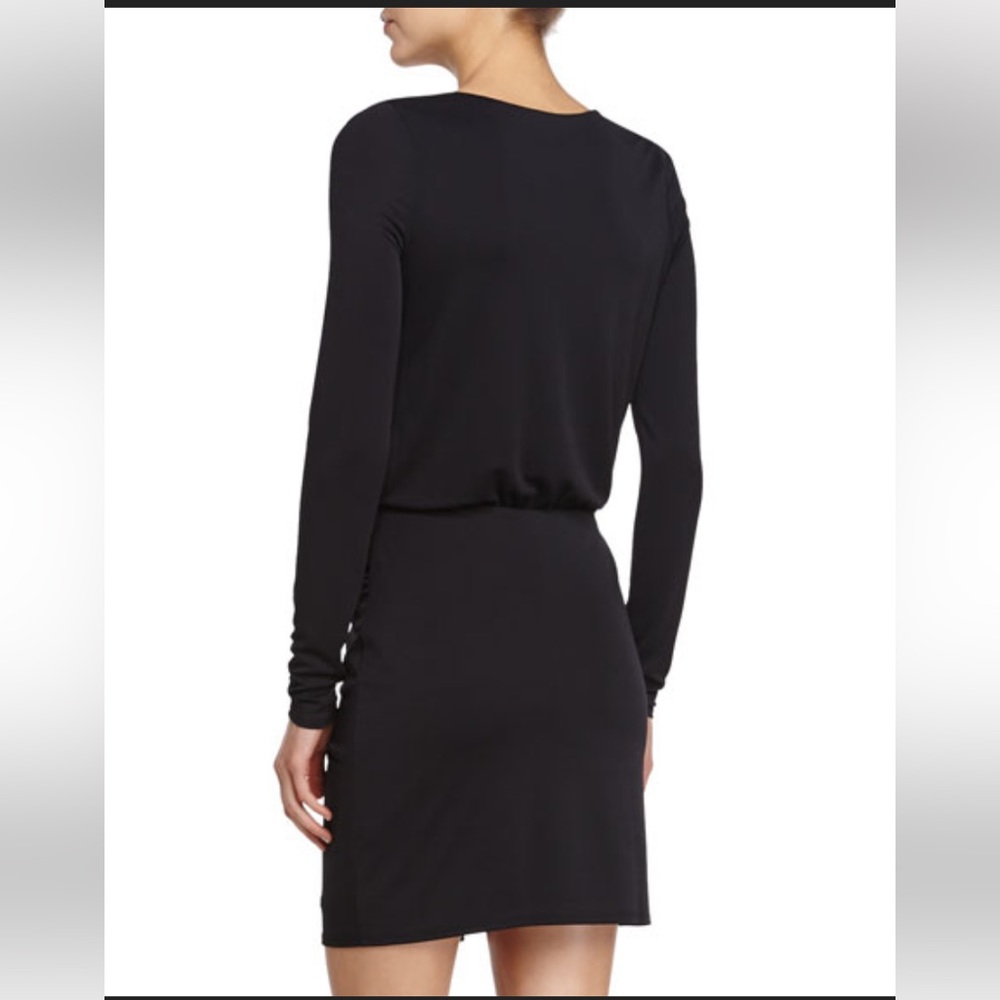 Halston Heritage Black Twist Dress small